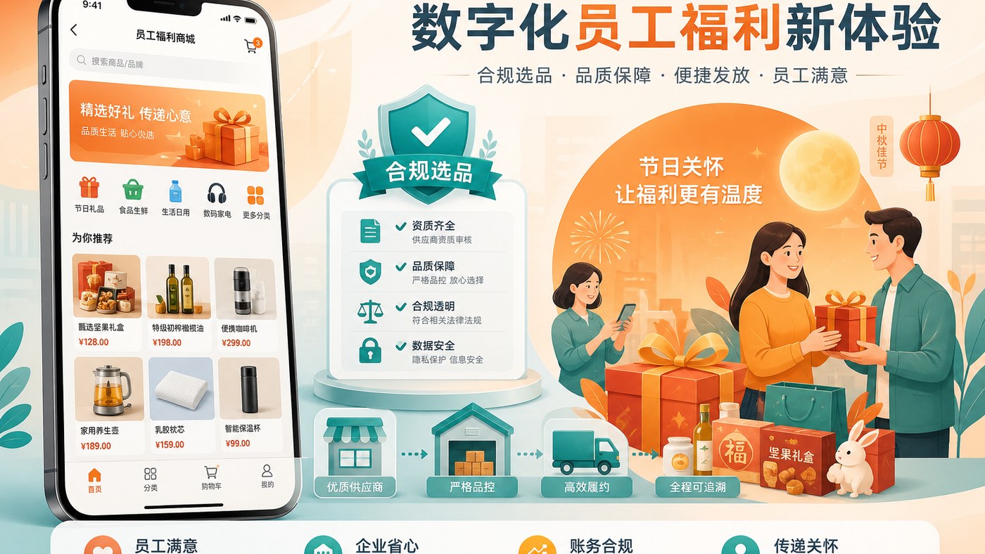 职工福利数字化提速:合规选品、场景运营与供应链协同成关键
